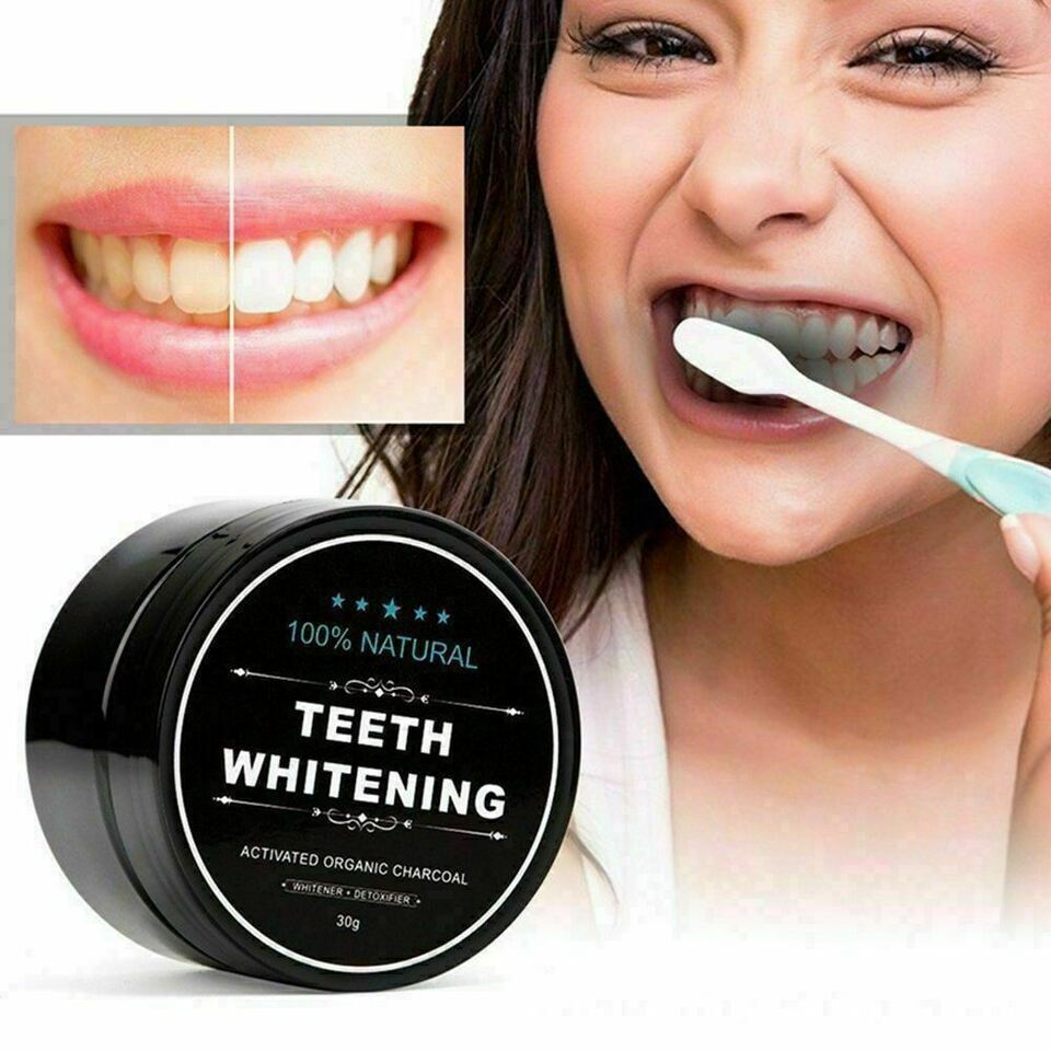 Organic Coconut Activated Charcoal Whitener Natural Teeth Whitening Powd... - $5.54