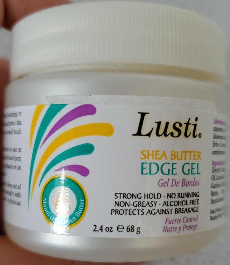Lusti Shea Butter 2.4oz EDGE GEL Monoi Oil & Shea Butter Strong Hold-New-SHIP24H