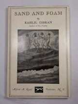 SAND AND FOAM  KAHLIL GIBRAN  BORZOI BOOKS Hardcover with Dust Jacket 1969 - £11.07 GBP