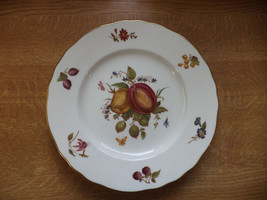 Vintage Royal Worcester Delecta Dinner Plate Floral Fruit Pattern - $12.40