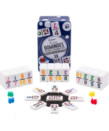 - Double 12 Dominoes - Colored Numbers Set - Mexican Train Game - £7.56 GBP+