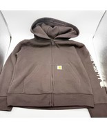 Carhartt Hoodie Toddler Size 4T Brown Sweatshirt Full zip - $19.99
