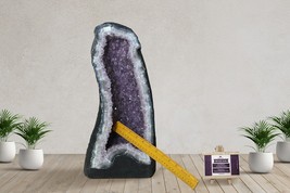 18” Tall Deep Purple Amethyst Cathedral Geode 8” Wide Mined In Brazil(15... - $1,880.01