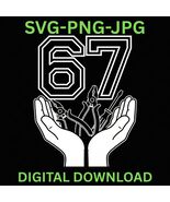 Funny Six Seven 67 Meme Gen Alpha Slang Hands A gift for building electricians - €1,67 EUR