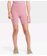 Girls&#39; Size XL (14-16) V-Waist Bike Shorts Rose Pink, Art Class - $13.66 CAD