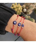 Evil eye bracelet Evil eye jewellery Red string - £4.69 GBP