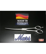 MARS PRO PET GROOMING 7.5 in CURVED STAINLESS STEEL Nickel Finish SHEAR ... - £53.10 GBP