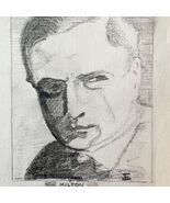 Jerome Eisenberg Milton Sills 1925 Original Art Sketch Pencil 1/1 Signed... - $557.47 CAD