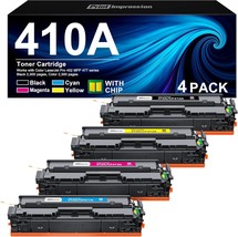 410A Toner Cartridge 4 Pack Replacement for HP 410A 410X CF410A CF411A C... - £134.08 GBP