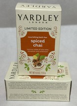 Yardley London Special Bar Soap Spiced Chai or Lavender Set of 2 Made USA - £7.81 GBP