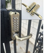 Keyless Double Side Entry Gate Door Lock Mechanical Code Combination Fen... - $77.59