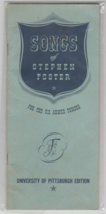 Songs of Stephen Foster For The US Armed Forces University of Pittsburgh 1963 - £3.94 GBP