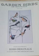 Ross Originals Garden Birds Cross Stitch Pattern DMC/Anchor - $13.46