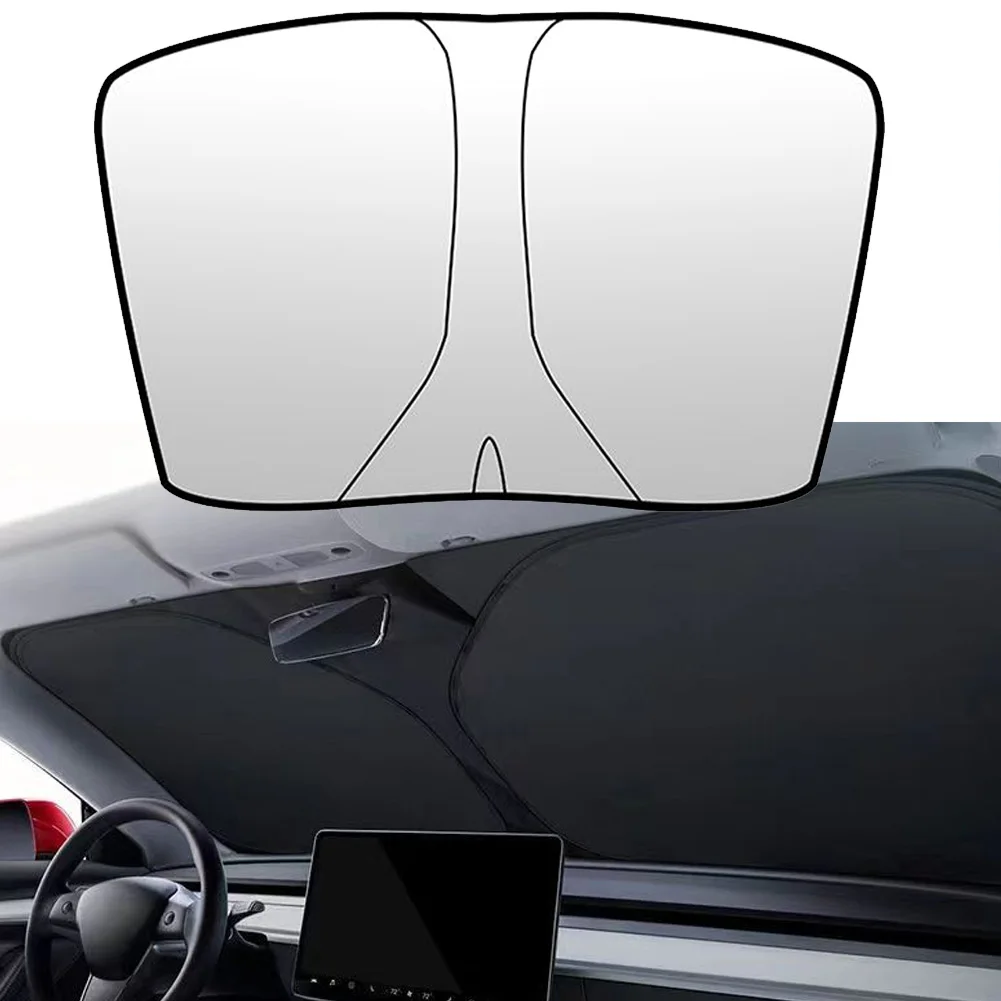 For Tesla Model 3 Y X S Car Front Windshield Sunscreen Window Sunscreen Visor - £12.21 GBP+