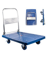 Push Cart Dolly 660LBS, Moving Flatbed Cart Folding Platform Truck - £256.17 GBP