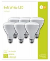 Reflector Floodlight Bulb,  LED BR30 9W 6-Pack/Box - GE Lighting 38621 - $15.83