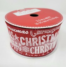 Holiday Time 40' Holiday Merry Christmas Ribbon - New - £13.31 GBP