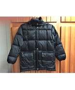 Down Jacket Eddie Bauer Women's X Small Removable Hood Black Quilted Excellent - $38.00