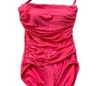 Merona Halter One piece Runched Size M Womens One Piece Swim Suit Shapin... - $18.76