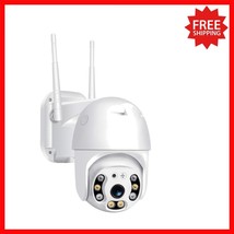 Pan Tilt Waterproof Surveillance Camera - 360° Vision, Night Vision, &amp; A... - $947.70 MXN