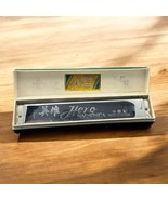 Antique Hero M1001 Wooden Base Harmonica Original Box And Super Condition - $59.50