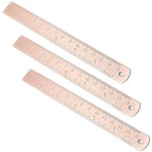 Wholesale 10pcs Straight Rulers Measuring Tool for Student School Office, Vintag - £27.04 GBP