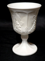 Vintage INDIANA GLASS COLONY Water Wine Goblet HARVEST MILK - Single 5.5... - $8.78