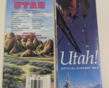 Topographic Recreational Map of Utah By Gtr Maps &amp; Official Highway Map Lot - $19.79