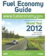 EPA 2012 Fuel Economy Guide vintage US brochure Gas Mileage 12 - $6.00