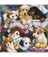 Pawfect Pup Stitchery Set - Create Adorable Cross Stitch Designs for Bat... - $186.23 CAD