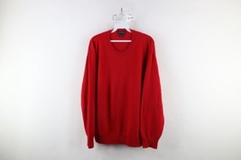 Vintage Lands End Mens Large Distressed Blank Soft Cashmere Knit Sweater... - $69.25