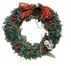 Hallmark 1990 Little Frosty Friends Memory Wreath Display Stand XPR9724 - £7.52 GBP