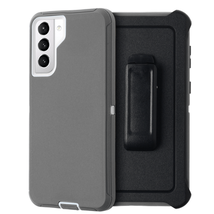 For Samsung S21 Plus 5G 6.7&quot; Heavy Duty Case W/Clip Holster GRAY/WHITE - $8.56