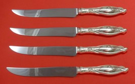 Mille Fleurs by International Sterling Silver Steak Knife Set Texas Sized Custom - £260.35 GBP