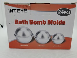 Inteye 24Pcs Diy Metal Bath Bomb Molds - £11.87 GBP