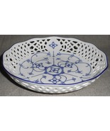 Ingres Weiss 7 1/2&quot; PIERCED LATTICE PORCELAIN BOWL Form Marienbad - $29.69