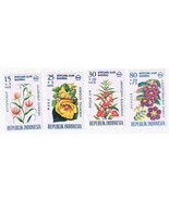 Stamps Indonesia Flowers 1966 MNH Semi Postal - £0.54 GBP