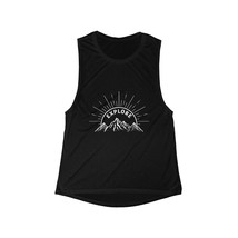 Women&#39;s Mountain Adventure Flowy Scoop Muscle Tank | Hike, Explore, Wander - £22.29 GBP+