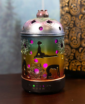 Ebros Rainbow 7 Chakra Colors Lotus Yoga Essential Oil Diffuser Aromathe... - £47.95 GBP