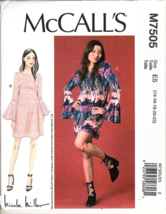 McCall&#39;s M7505 Misses 14 to 22 Nicole Miller Dress Sewing Pattern New - £11.77 GBP