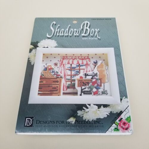 1993 Designs for the Needle Shadow Box w/Frame Sewing Nook #7506 Vintage - £11.82 GBP