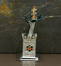 925 sterling silver holy basil Tulsi Plant rosary Plant puja article art... - $39.59