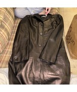 Barney’s NY Leather Coat Large - $792.00