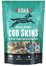 Koha Dog Grain Free Air Dried Cod Skins 2.5oz. - £11.83 GBP