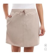 Elle Sport Womens Skort Beige Inner Shorts Pockets Drawstring Lightweigh... - $751.73 MXN