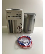 Blesys Smart Vacuum Coffee Canister Stainless Steel Holds 20oz Coffee Beans - $83.06 CAD