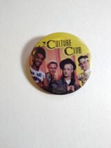 Culture Club Music Band Shot Pinback Button Badge Yellow Vintage Origina... - $12.14