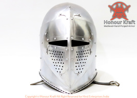Medieval Sugarloaf Helmet Medieval 14th Century Sugarloaf Bascinet Steel... - $474.99+