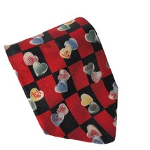 Hallmark Seasonal Concepts Valentines Candy Heart Luv Ya 4 Ever Novelty Necktie - £16.82 GBP