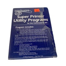 Cardware D08 Super Printer Utility Programs For The Commodore 64  VTG So... - £31.01 GBP
